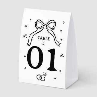Plaque De Table Mariage Minimaliste Dessiné à la Main