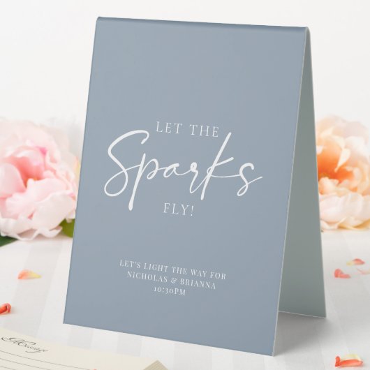 Plaque De Table Mariage minimaliste Dusty Blue (In SItu (Mariage))