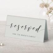 Plaque De Table Mariage moderne beige doux Réservé (En SItu (Tableau))