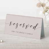 Plaque De Table Mariage moderne Dusty rose Réservé (En SItu (Tableau))