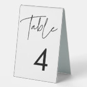 Plaque De Table Mariage moderne minimaliste (Recto)