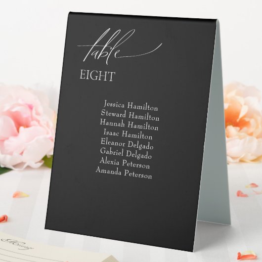 Plaque De Table Mariage moderne Sièges d'invités Numéro de table (In SItu (Mariage))