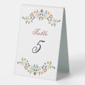 Plaque De Table Mariage Motif classique complexe de géométrie vint (Verso)