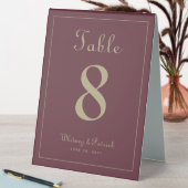 Plaque De Table Mariage Numéro de table Élégant dîner d'or de Bour (En SItu (Tableau))