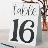 Plaque De Table Mariage Numéro de tableau 16 Panneau de tente de t (En SItu (Tableau))