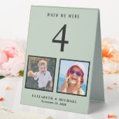 Plaque De Table Mariage Numéro de tableau Photos Sage Green (In SItu (Mariage))