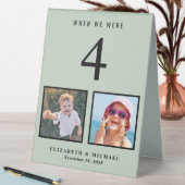 Plaque De Table Mariage Numéro de tableau Photos Sage Green (En SItu (Tableau))