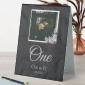 Plaque De Table Mariage photo classique élégant (En SItu (Tableau))