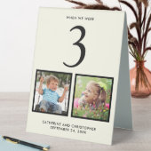 Plaque De Table Mariage Photos Crème Numéro de table (En SItu (Tableau))