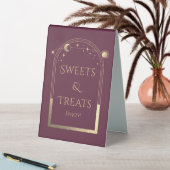 Plaque De Table Mariage Plum Gold Celestial Sweets & Treats (En SItu (Tableau))