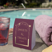 Plaque De Table Mariage Plum Gold Celestial Sweets & Treats (InVersositu (sur table))