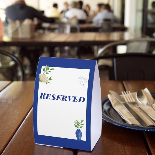 Plaque De Table Mariage Réservé Fleur de Citron Bleu Enchanté (Insitu (restaurant))