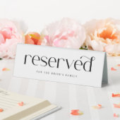 Plaque De Table Mariage Réservé Simple et Élégant Moderne (In SItu (Mariage))