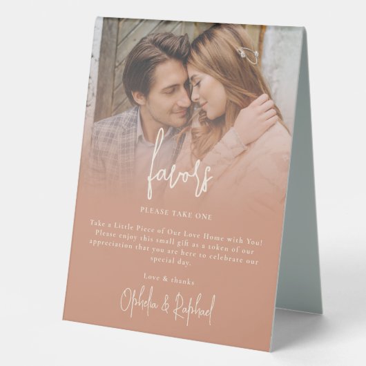 Plaque De Table Mariage réversible à deux tons (Recto)