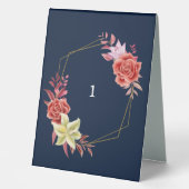 Plaque De Table Mariage rose (Recto)