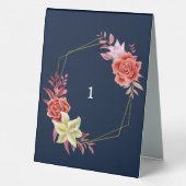 Plaque De Table Mariage rose (Verso)