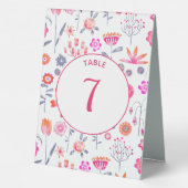 Plaque De Table Mariage rose (Verso)
