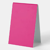 Plaque De Table Mariage Rose Chaud | Invitation de Couleur Uni Aud (Verso)