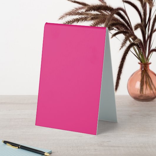 Plaque De Table Mariage Rose Chaud | Invitation de Couleur Uni Aud (En SItu (Tableau))