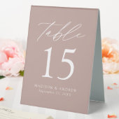 Plaque De Table Mariage Rose moderne Dusty Numéro de table (In SItu (Mariage))