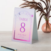 Plaque De Table Mariage Rose Soleil Lune Étoiles Coucher Céleste (En SItu (Tableau))