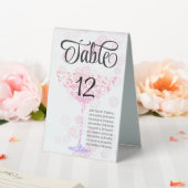 Plaque De Table Mariage simple Champagne Coupe Monogram tendance (In SItu (Mariage))