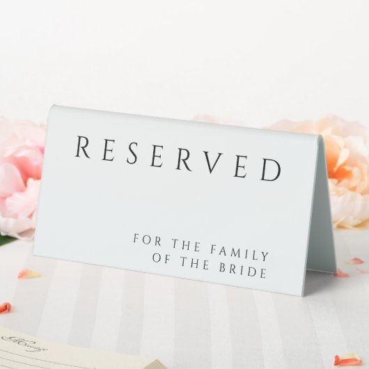 Plaque De Table Mariage simple et moderne Réservé (In SItu (Mariage))