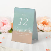 Plaque De Table Mariage simple été plage de bord de mer (In SItu (Mariage))