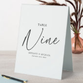 Plaque De Table Mariage simple Numéro de tableau 9 Panneau de tent (En SItu (Tableau))