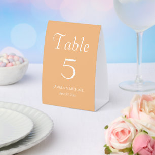 Plaque De Table Mariage Simple Style Peche