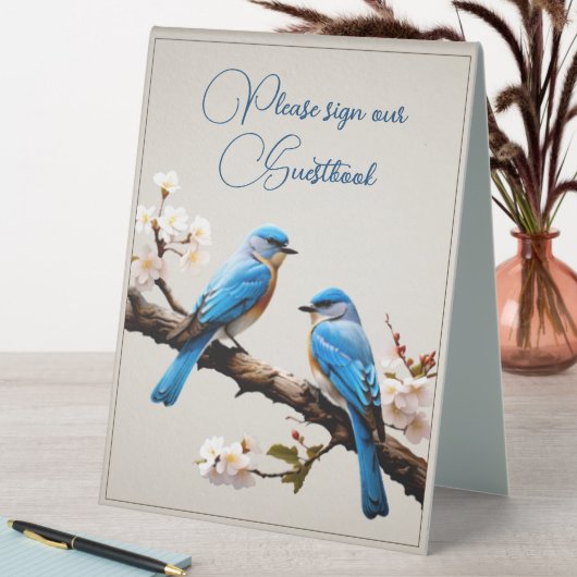 Plaque De Table Mariage Spring Bluebirds (En SItu (Tableau))