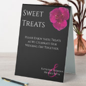 Plaque De Table Mariage Sweet Traitements Signal-Black Fuchsia Orc (En SItu (Tableau))