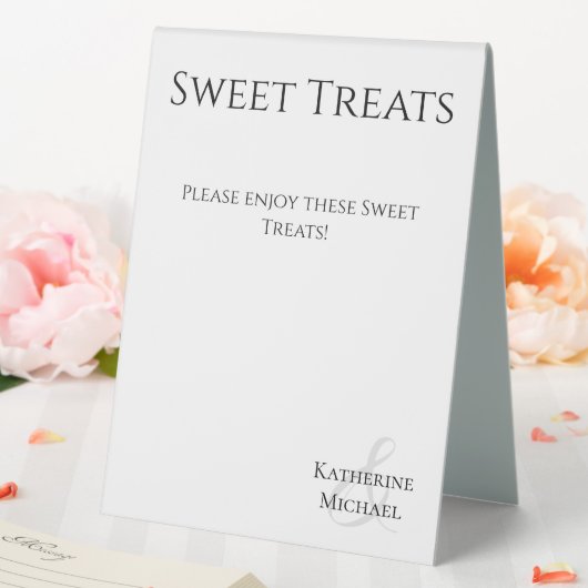 Plaque De Table Mariage Sweets Signal noir et blanc- (In SItu (Mariage))