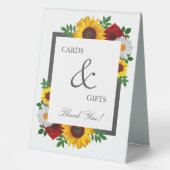 Plaque De Table Mariage traditionnel floral Shower (Recto)