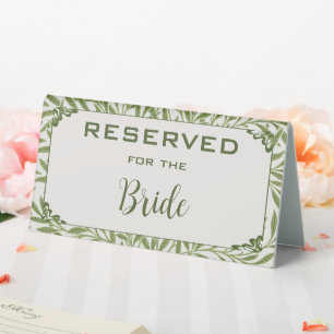 Plaque De Table Mariage Vintage, Motif de feuilles de saule victor