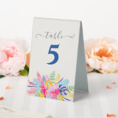 Plaque De Table Marine Blue Rose Wild Rain Forest Mariage À feuill (In SItu (Mariage))