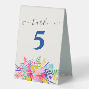 Plaque De Table Marine Blue Rose Wild Rain Forest Mariage À feuill