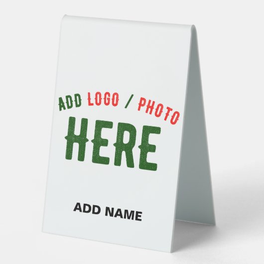PLAQUE DE TABLE MARQUE BLANCHE MODERNE ET PERSONNALISABLE VÉRIFIÉE (Recto)