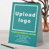 Plaque De Table Marque commerciale sur panneau Turquoise de table  (En SItu (Tableau))