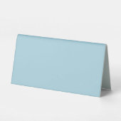Plaque De Table Marque d'affaires sur le petit panneau bleu clair (Verso)