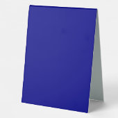 Plaque De Table Marque d'affaires sur panneau de table bleue (Verso)