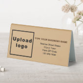 Plaque De Table Marque d'affaires sur petit panneau Brown (En SItu (Tableau))