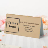 Plaque De Table Marque d'affaires sur petit panneau Brown (In SItu (Mariage))