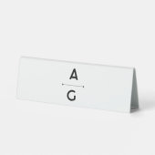 Plaque De Table Marque Place "Lettrus" (Verso)