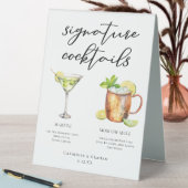 Plaque De Table Martini Moscow Mule Signature Cocktails Menu (En SItu (Tableau))