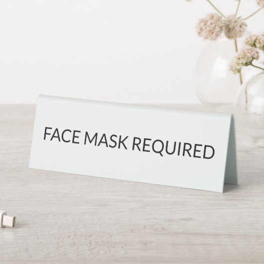 Plaque De Table Masque visage Requis noir et blanc simple (En SItu (Tableau))