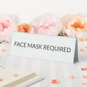 Plaque De Table Masque visage Requis noir et blanc simple (In SItu (Mariage))