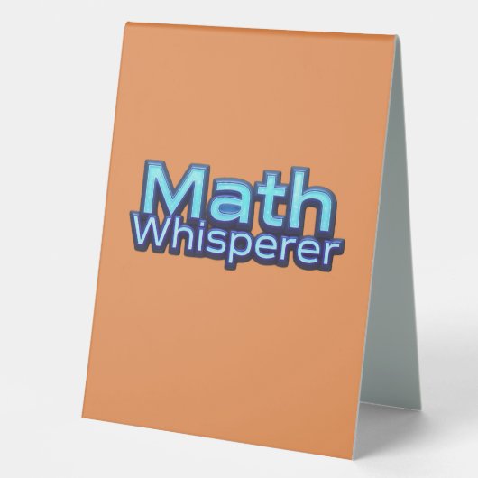 Plaque De Table Math Whispere (Recto)