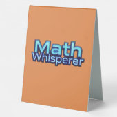 Plaque De Table Math Whispere (Verso)