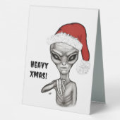 Plaque De Table Mauvais Alien, Lourds Noël ! (Verso)